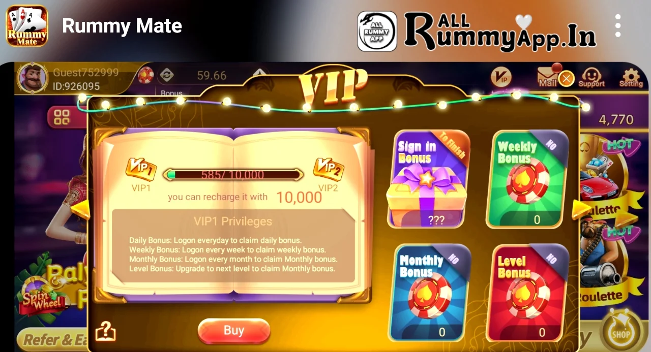 Rummy Mate APK VIP Program