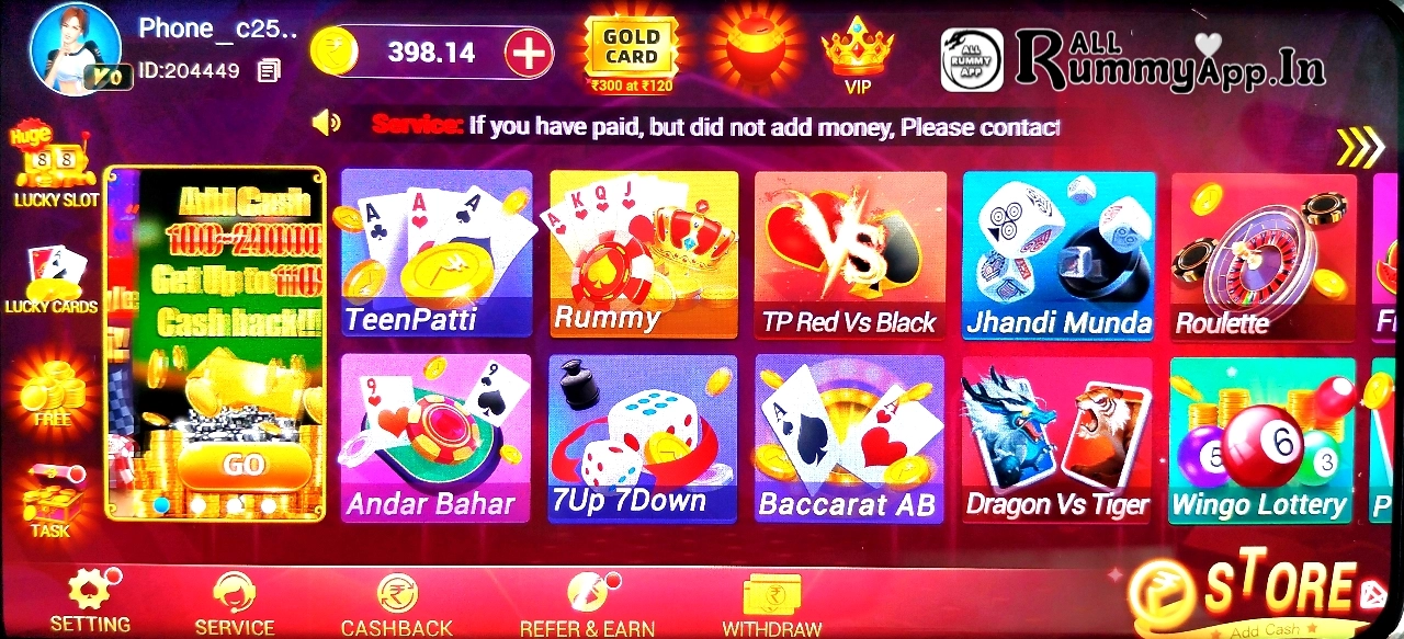 Teen Patti Refer Earn APK Games