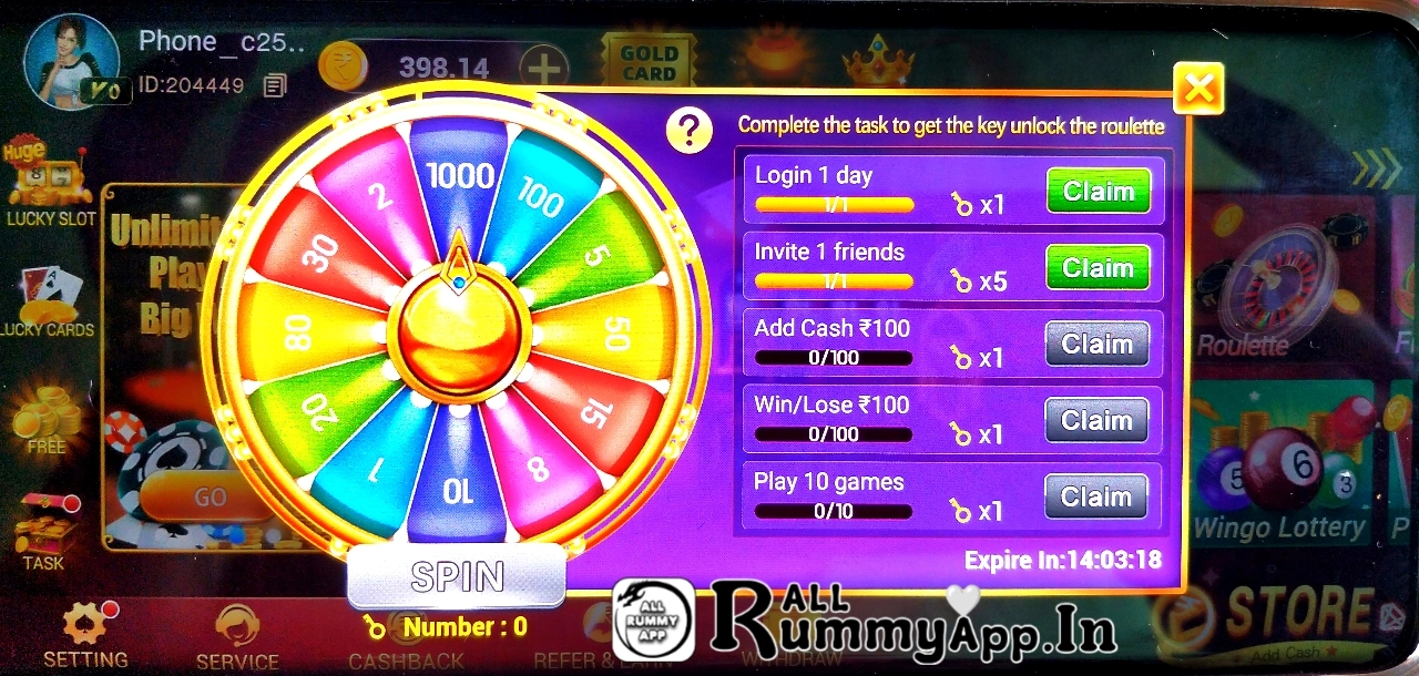 Teen Patti Refer Earn APK Spin